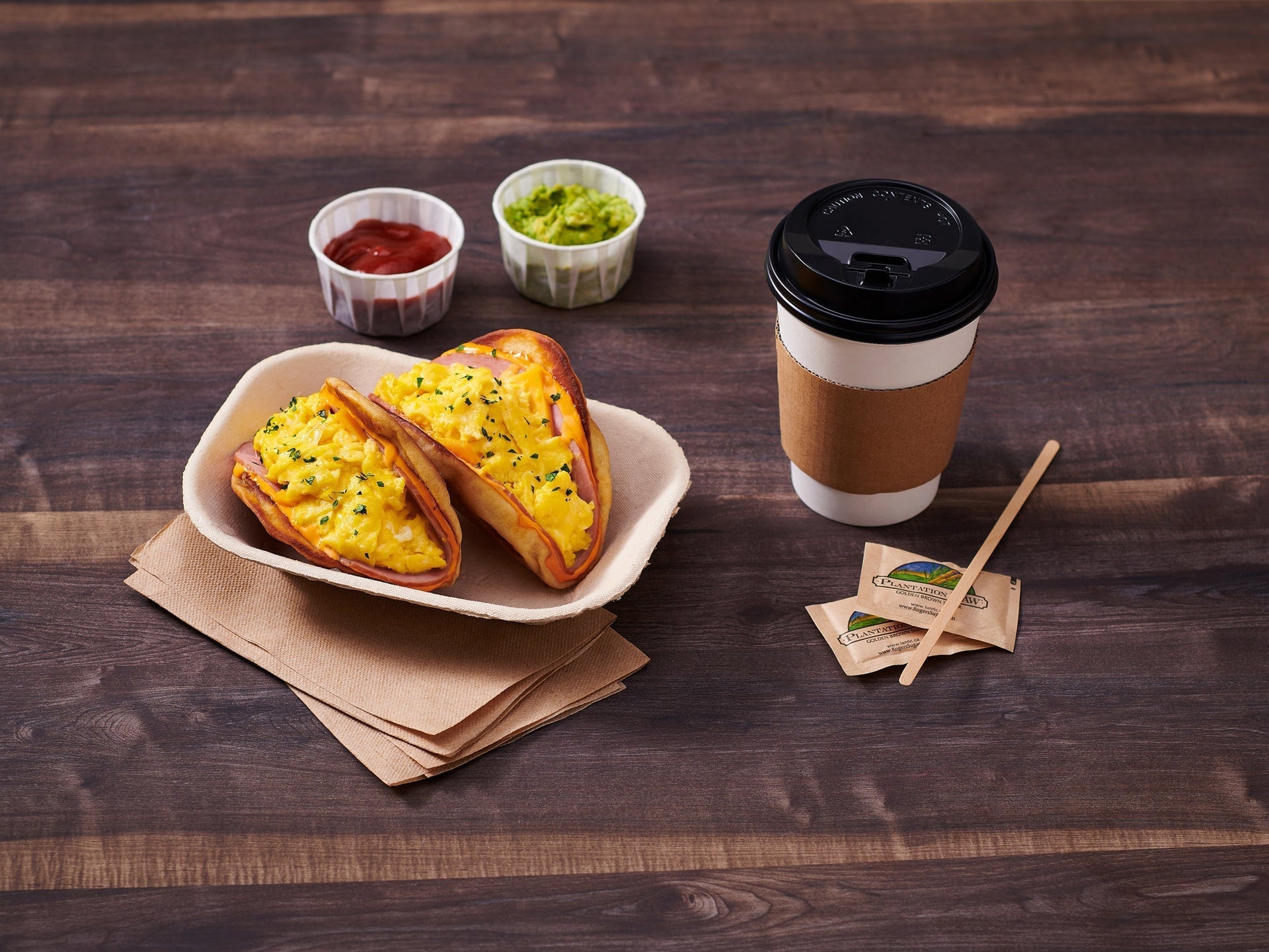 Korean Egg Drop Taco