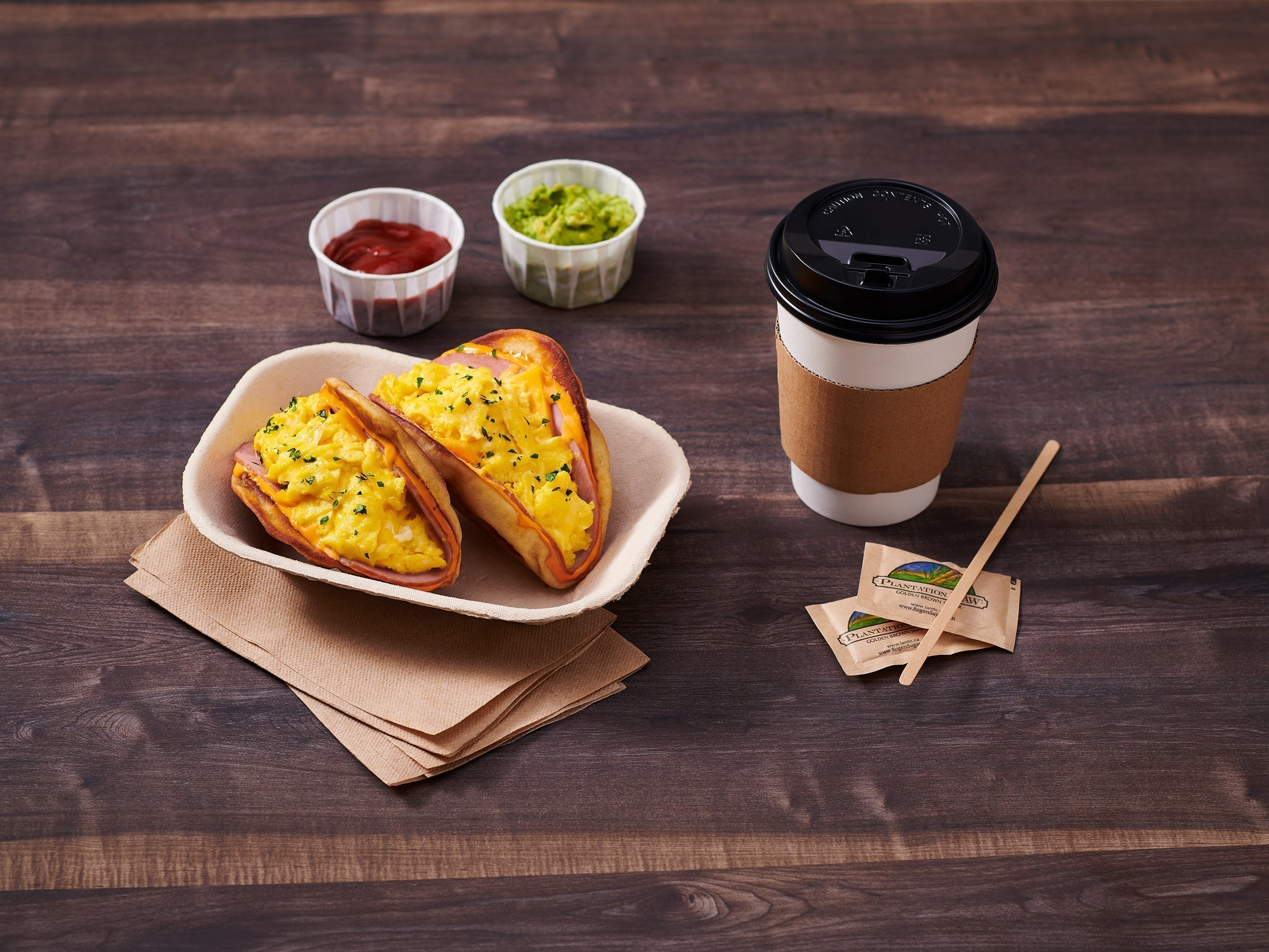 Korean Egg Drop Taco