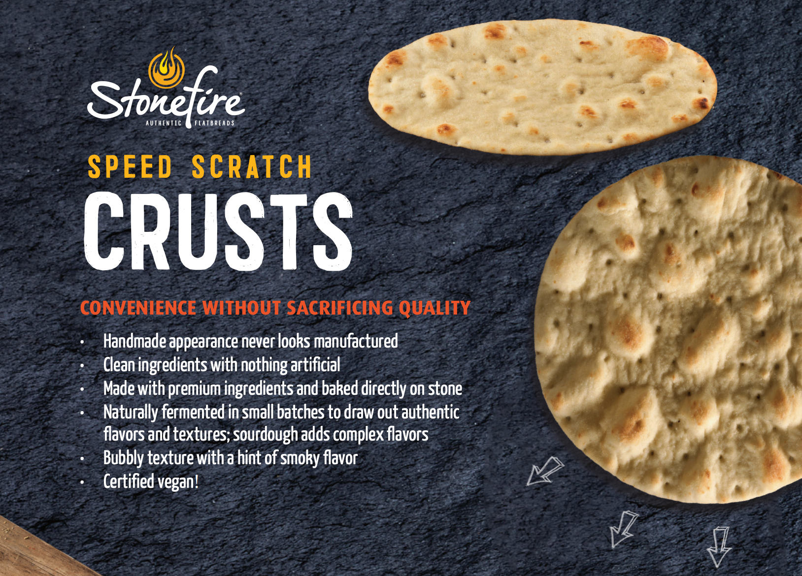 Speed scratch crusts