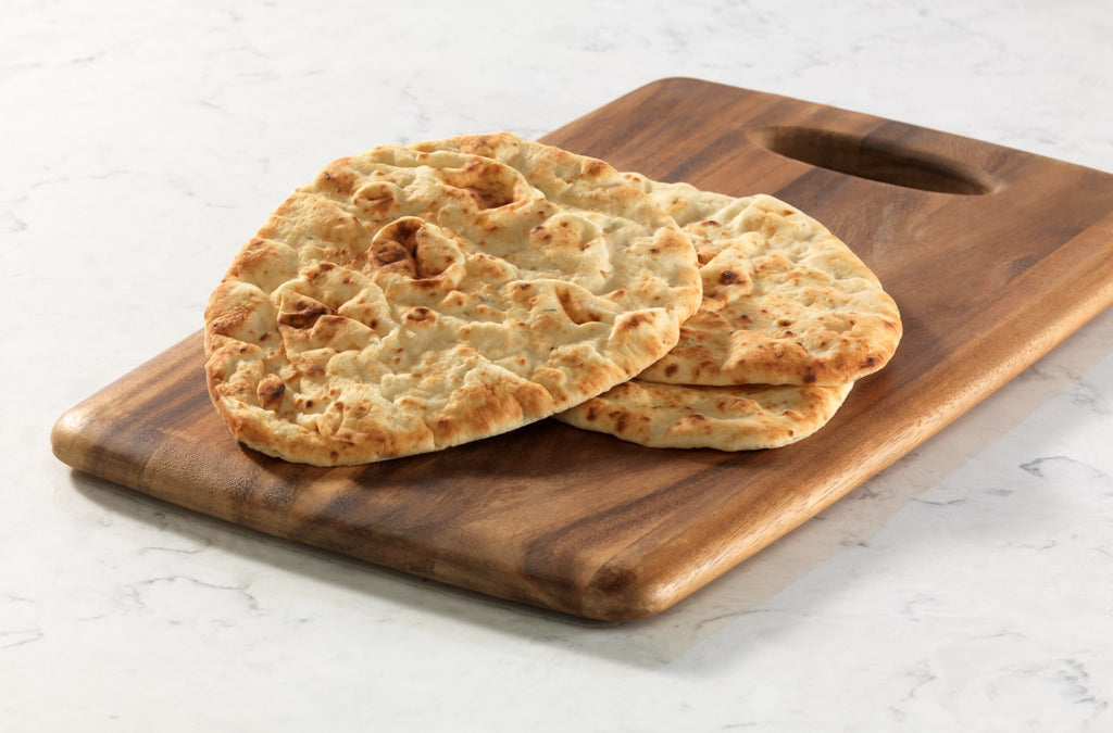 Fire-Roasted Garlic Teardrop Naan