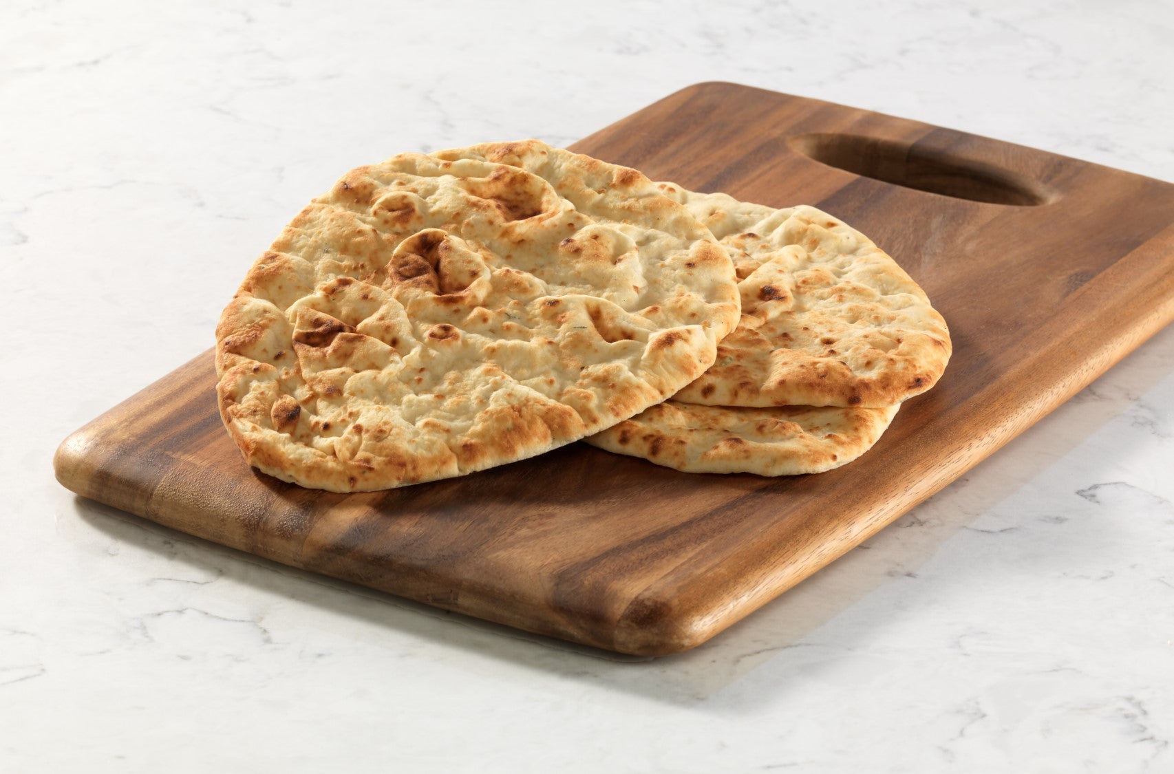 Fire-Roasted Garlic Teardrop Naan