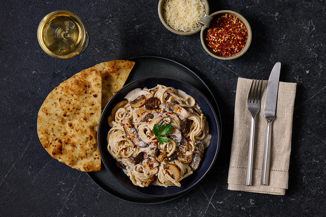 Fire-Roasted Garlic Teardrop Naan