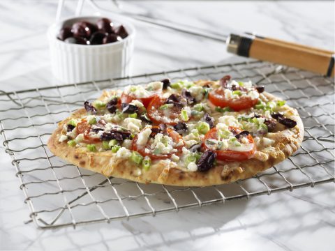 Greek Style Grilled Naan Pizza 28